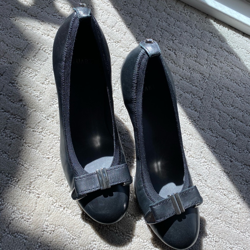 Stuart black leather heels - Picture 2 of 4